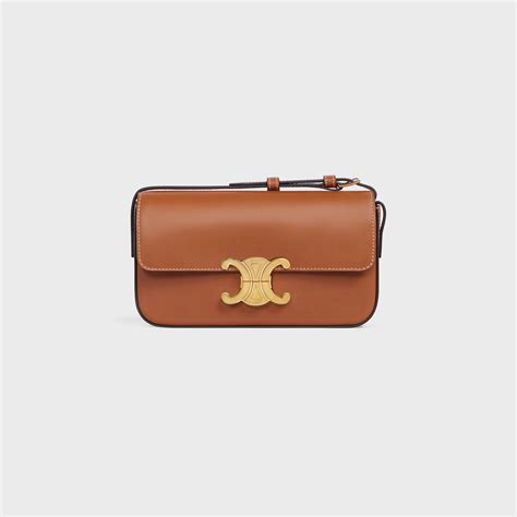 celine triomphe bag tan|celine shoulder bag triomphe.